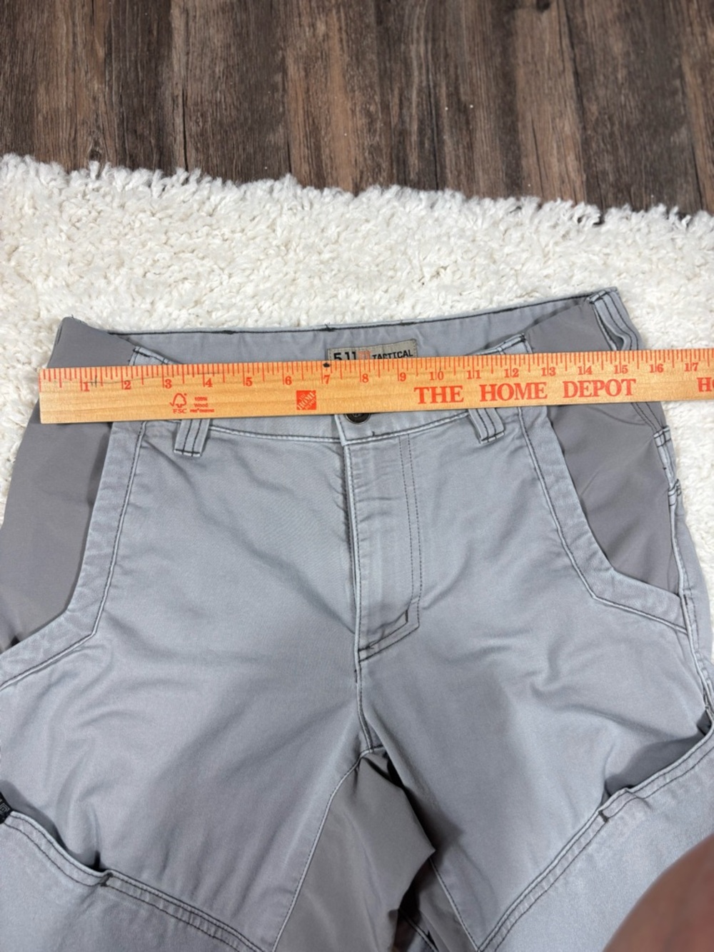 5.11 Tactical Men’s Pants 30x36 Gray Utility Cargo Work Pants - Picture 6 of 7